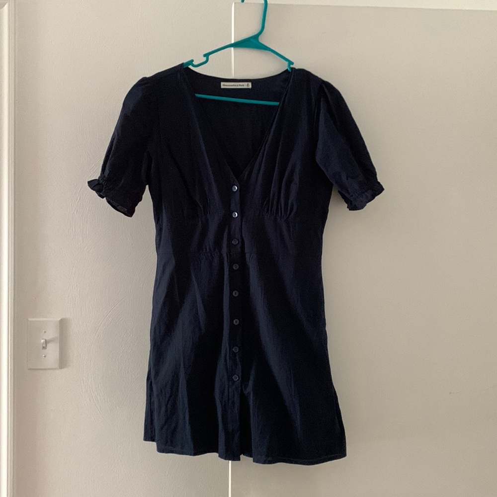 Abercrombie & Fitch Mini Dress | Navy Blue | Size M | EUC